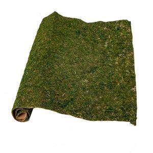 Rouleau d'herbe séchée déco - 60 x 45 cm - Vert, marron