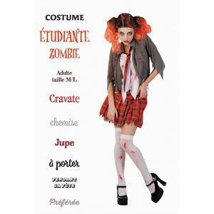 Costume d'étudiante zombie - Taille adulte