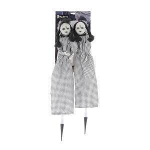 Duo de poupées maléfiques - 8 x L 25 x H 50 cm - C'PARTY