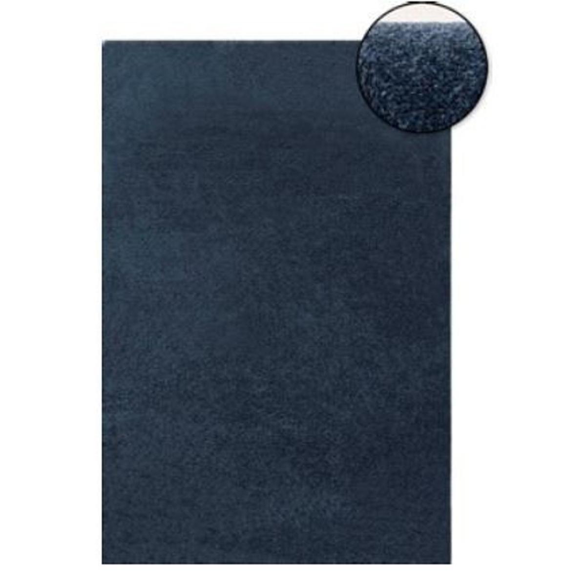 Tapis uni - 150 x 200 cm - Différents coloris - Bleu