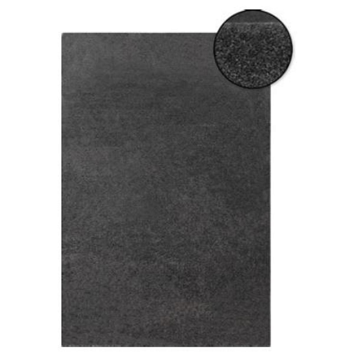 Tapis uni - 100 x 150 cm - Différents coloris - Gris anthracite