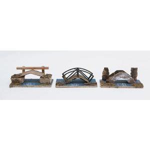 Pont de village de Noël - 19.5 x 10 x 8 cm - Différents modèles - Multicolore