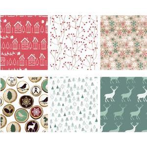 Papier cadeau Woodland - L 2 m x l 70 cm - Différents modèles - Multicolore