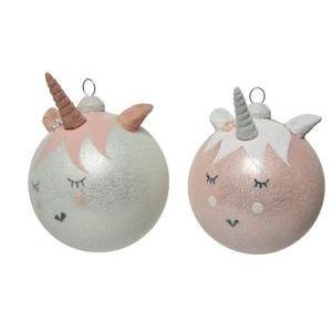 Boule de Noël licorne - ø 8 cm - Différents modèles