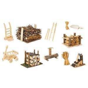 Accessoire pour crèche de Noël en bois - Différents modèles