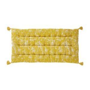 Coussin de sol long - 60 x 120 cm - Jaune moutarde