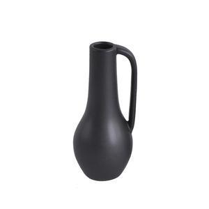 Vase African - ø 8.7 x H 19.5 cm - Noir