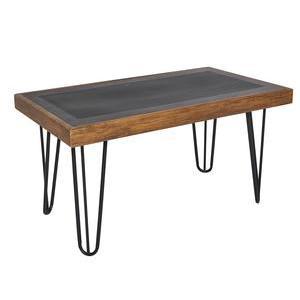 Table basse Urban - 90 x H 42 x 50 cm - Marron, noir
