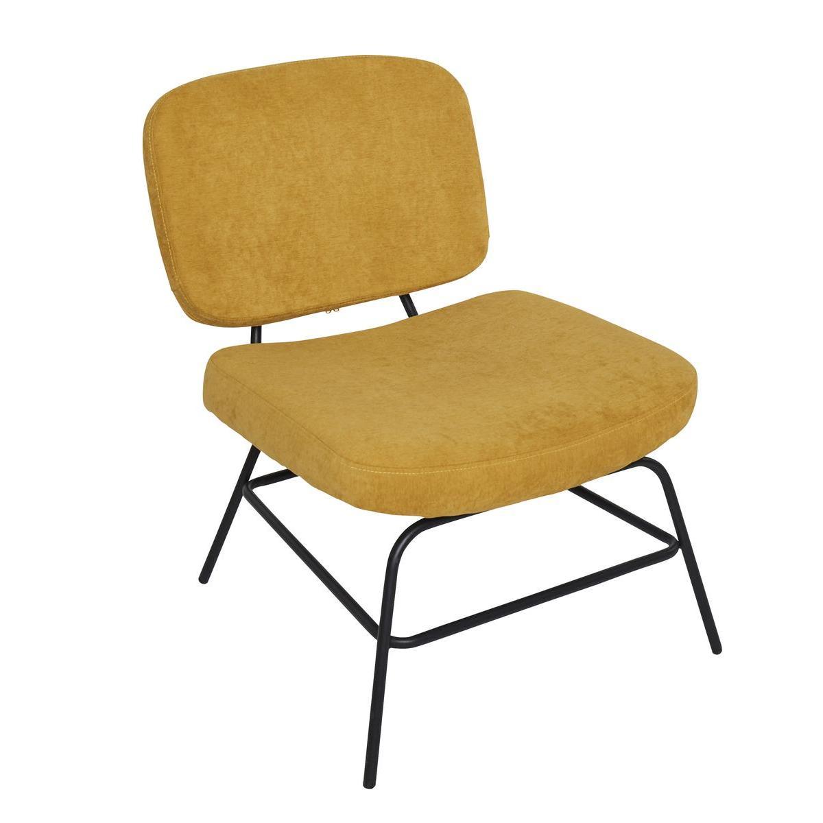 Fauteuil Memphis - 59 x H 74.5 x 70.5 cm - Différents modèles - Jaune