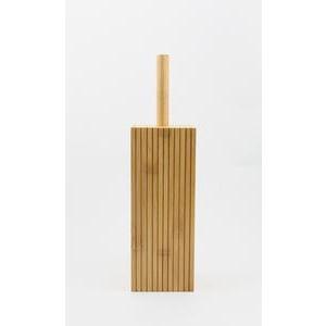 Brosse WC en bambou - ø 10 x H 37 cm - Marron