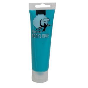 Peinture acrylique - 100 ml - Différents coloris - Bleu turquoise