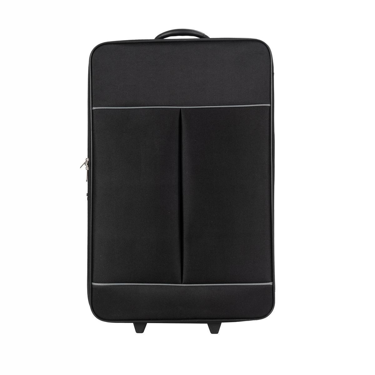 Valise de voyage taille L - H 70 cm - Noir