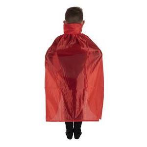 Cape à col - Taille enfant unique - 90 cm - Différents coloris - Rouge