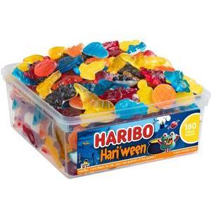 Boîte de bonbons Hariween - 180 pièces - Multicolore - HARIBO