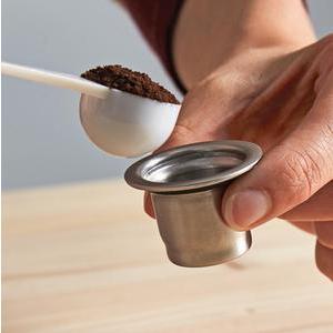 Capsule à café réutilisable - 3.6 x 3.6 x 2.4 cm - Noir, transparent - NESPRESSO