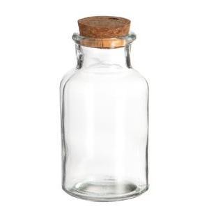 Mini bouteille avec bouchon en liège - Hauteur 11 cm