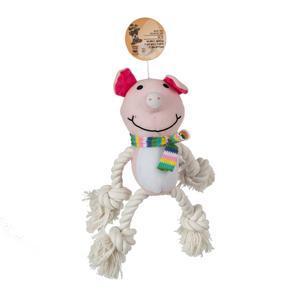 Peluche cochon avec cordes