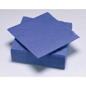 50 serviettes jetables - 33 x 33 cm - Bleu nuit