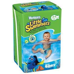 11 maillots jetables Little Swimmers - Différentes tailles - Taille 3/4 ans - Multicolore - HUGGIES