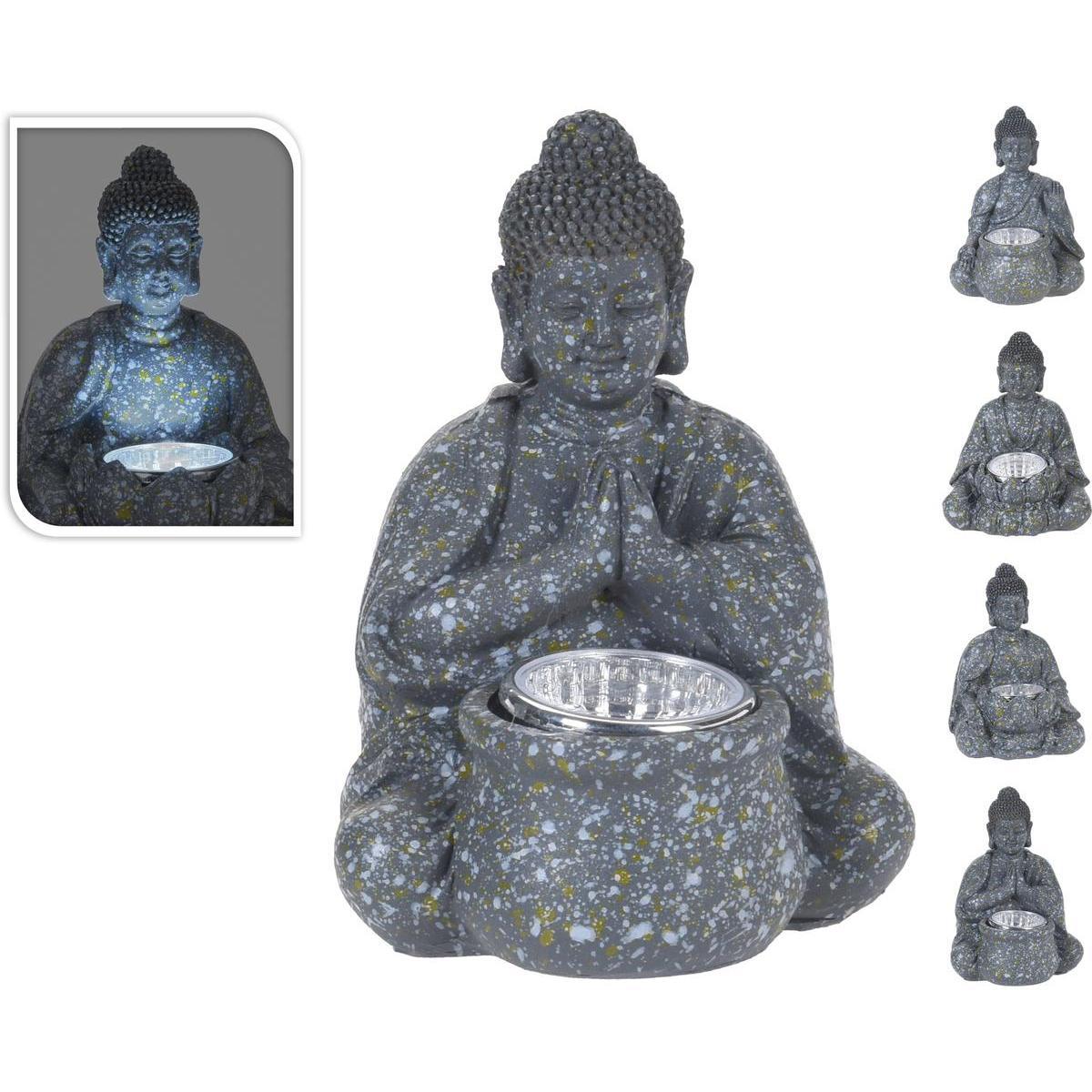 Bouddha assis avec lampe solaire - Différents modèles