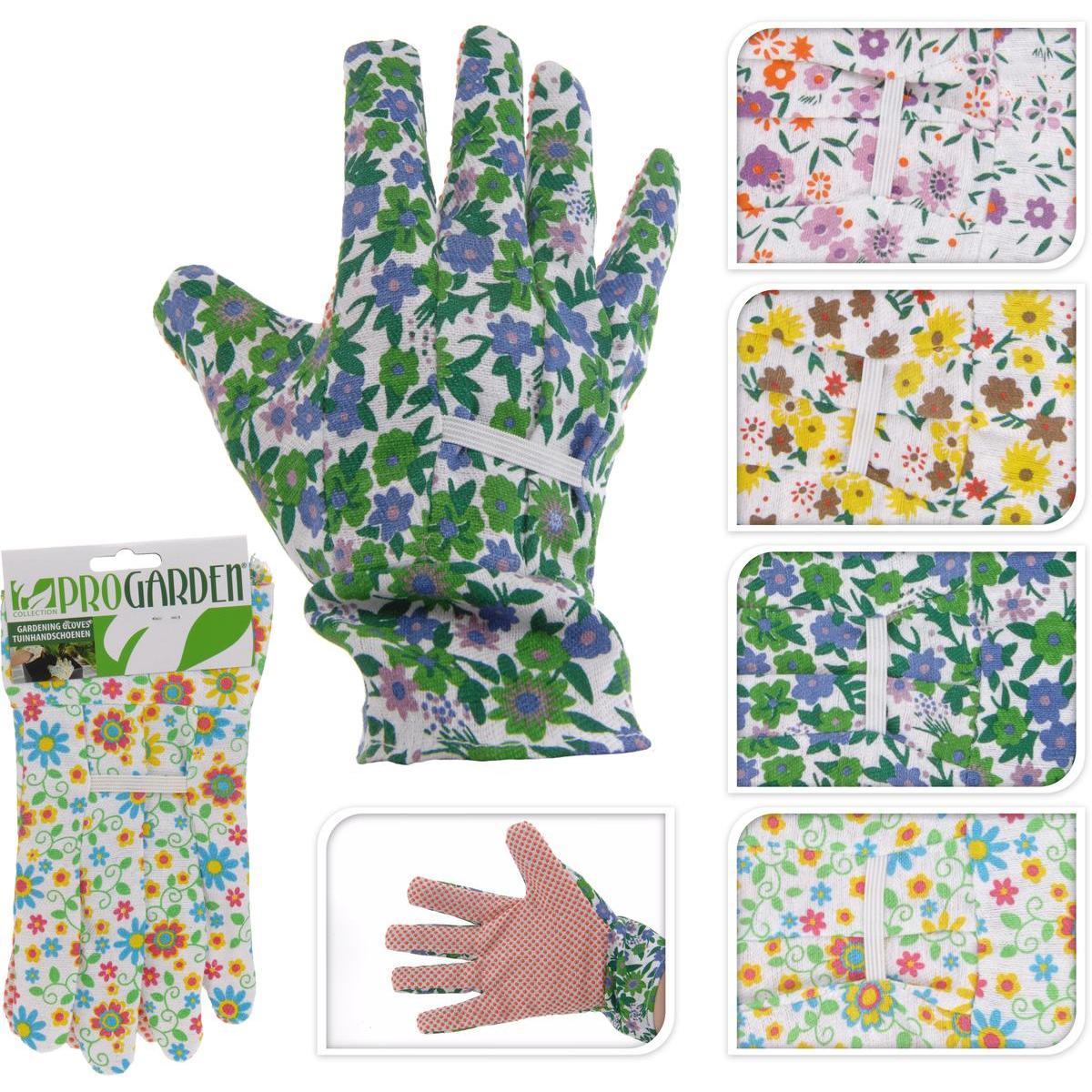 Gants de jardin à fleurs - 23, 24 cm - Différents modèles