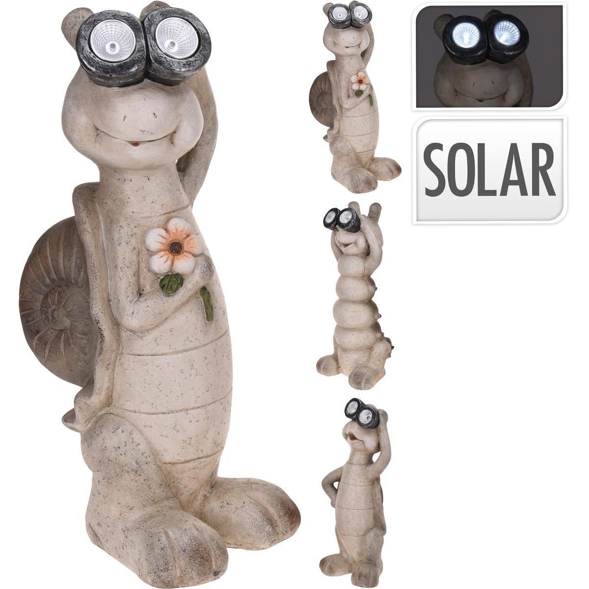 Lampe solaire animal - 20 x 18 x H 48 cm - Différents modèles