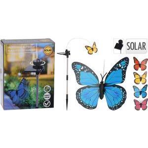 Papillon solaire à piquer - H 58 cm - Différents modèles