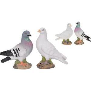Pigeon en résine - 19.4 x 10.5 x H 24.5 cm - Différents modèles