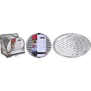 3 plats grilles pour barbecue avec trou - ø 35 cm