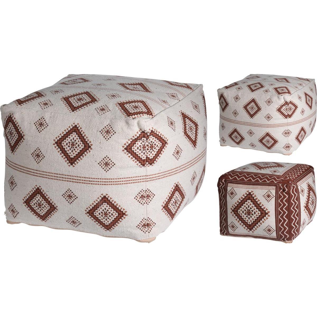 Pouf - 45 x 45 x H 35 cm - Différents modèles