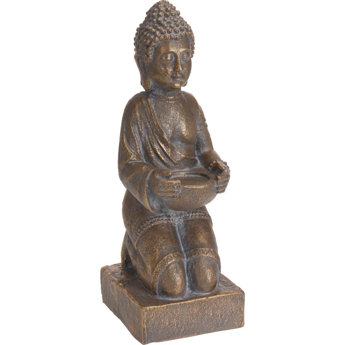 Statue de Bouddha à genoux - 14 x 46 x H 42 cm