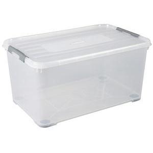Boîte de rangement - 115 L - Différents modèles - Blanc, transparent - CURVER
