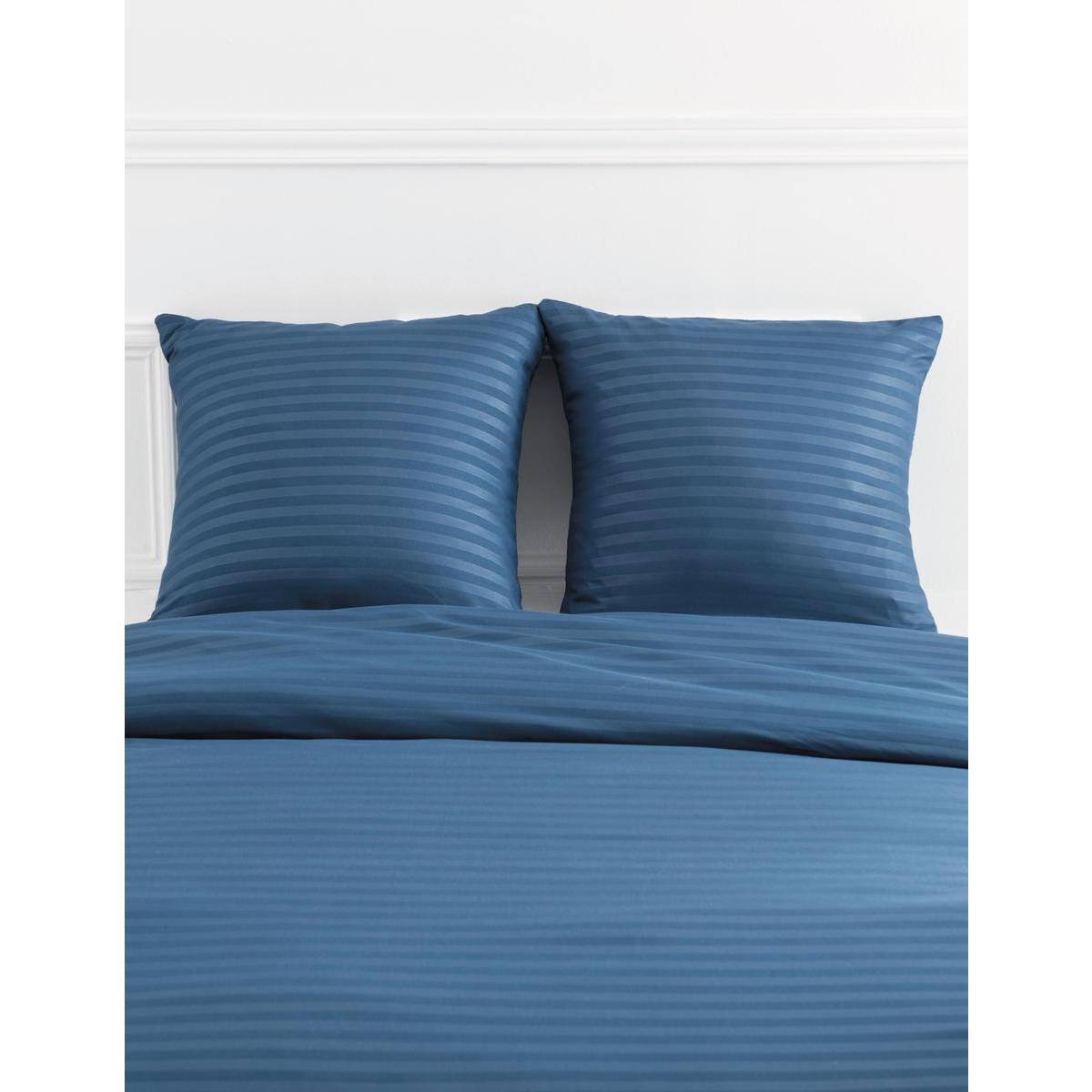 Parure de lit rayée - L 240 x l 220 cm - Différents modèles - Bleu - K.KOON