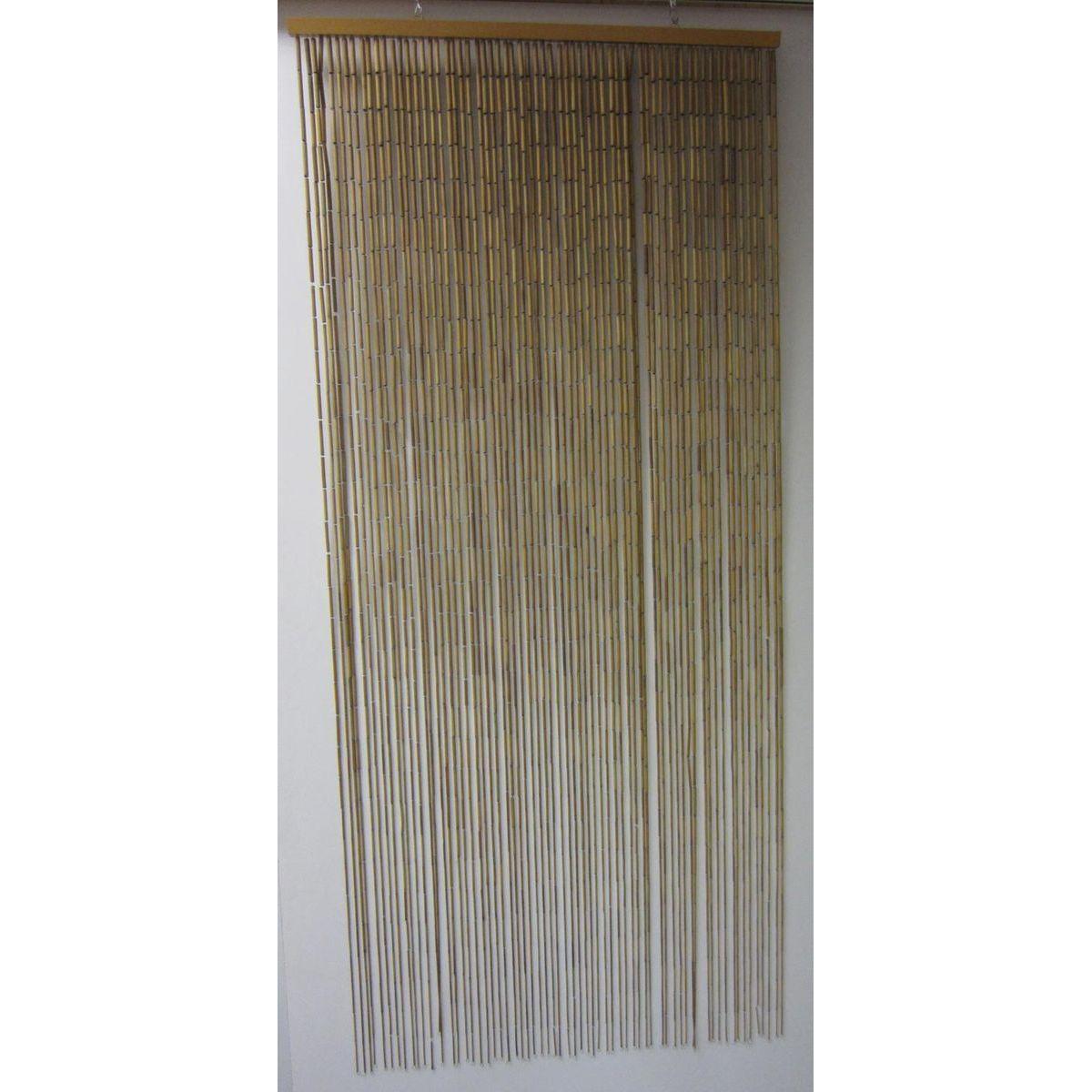 Rideau de porte en bambou - 90 x 200 cm - Naturel