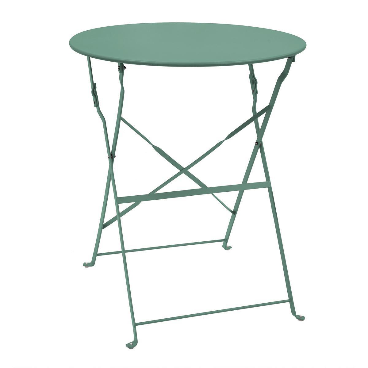 Table Diana ronde - ø 60 x H 71 cm - Différents modèles - Vert