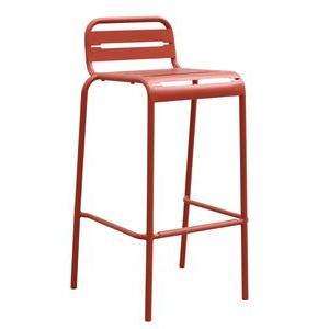 Tabouret Daikiri - L 41.3 x H 85 x l 44 cm - Différents modèles - Rouge sienne - MOOREA