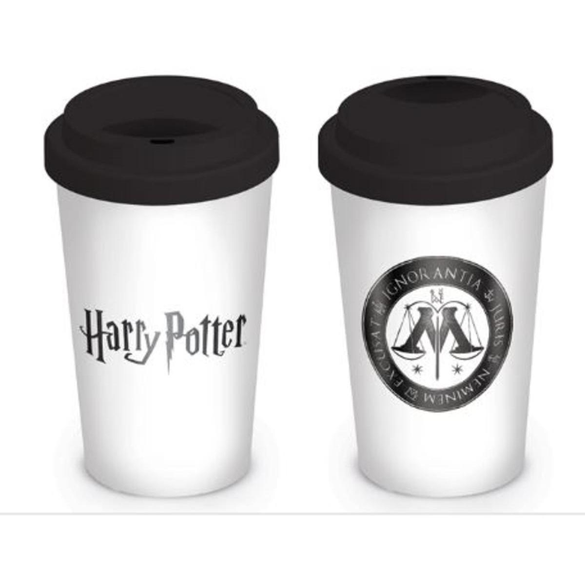 Mug de transport Harry Potter - 34 cl - Noir, blanc