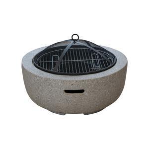 Braséro-barbecue Alfred - ø 60 x H 37 cm - Beige - MOOREA