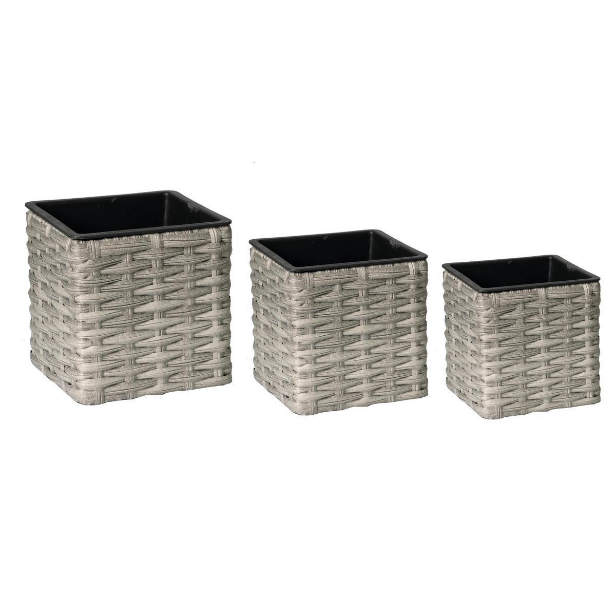 POTS CUBES EFF PANIER SET 3