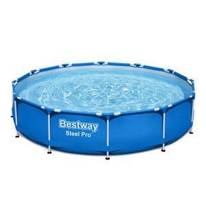 Piscine tubulaire Steel Pro ronde - Différentes tailles disponibles - ø 366 x H 76 cm - Bleu - BESTWAY