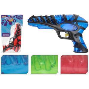 Pistolet à eau futuriste - L 26 cm - Différents coloris - Rouge, vert ou bleu