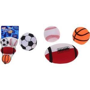 4 mini-ballons de sport - Différents sports assortis - Multicolore