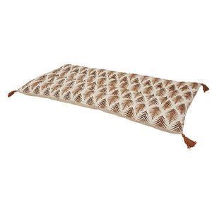 Long coussin de sol - L 120 x l 60 cm - Différents modèles - Marron, Beige