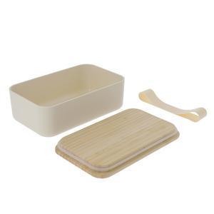 Lunch box - 12.5 x L 18.5 cm - Beige