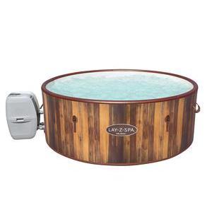 Spa gonflable rond à parois rigides Helsinki + accessoires - ø 180 x H 66 cm - Marron - BESTWAY