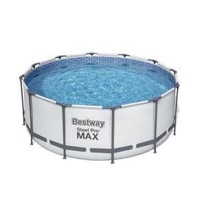 Piscine tubulaire ronde Steel Pro + pompe & kit - ø 366 x H 122 cm - Blanc - BESTWAY