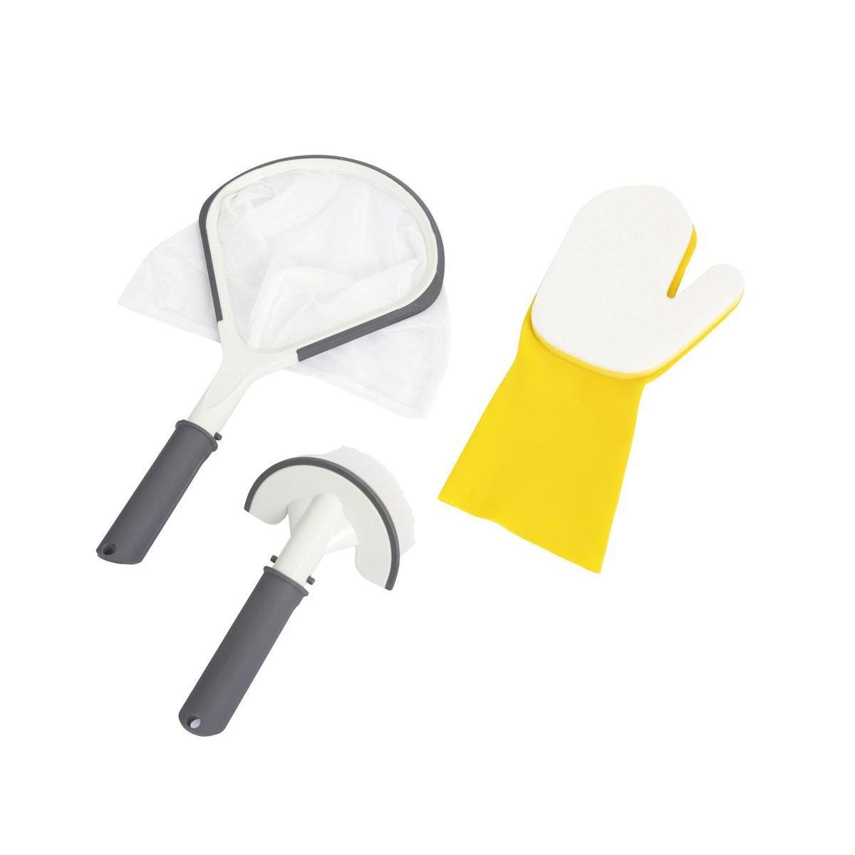 3 accessoires d'entretien pour spa Lay-z-spa - 8 x 28.5 x 45.5 cm - Blanc - BESTWAY