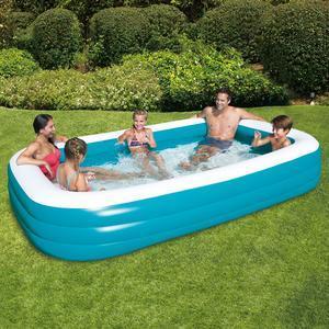 Piscine gonflable rectangulaire 3 boudins - 305 x 56 x 183 cm - Bleu - SUMMER WAVES