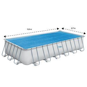 Bâche solaire pour piscine tubulaire rectangulaire - 548 x 274 cm - Bleu - SUMMER WAVES