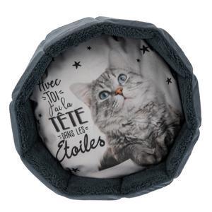 Panier rond pour chat - ø 38 cm - Gris